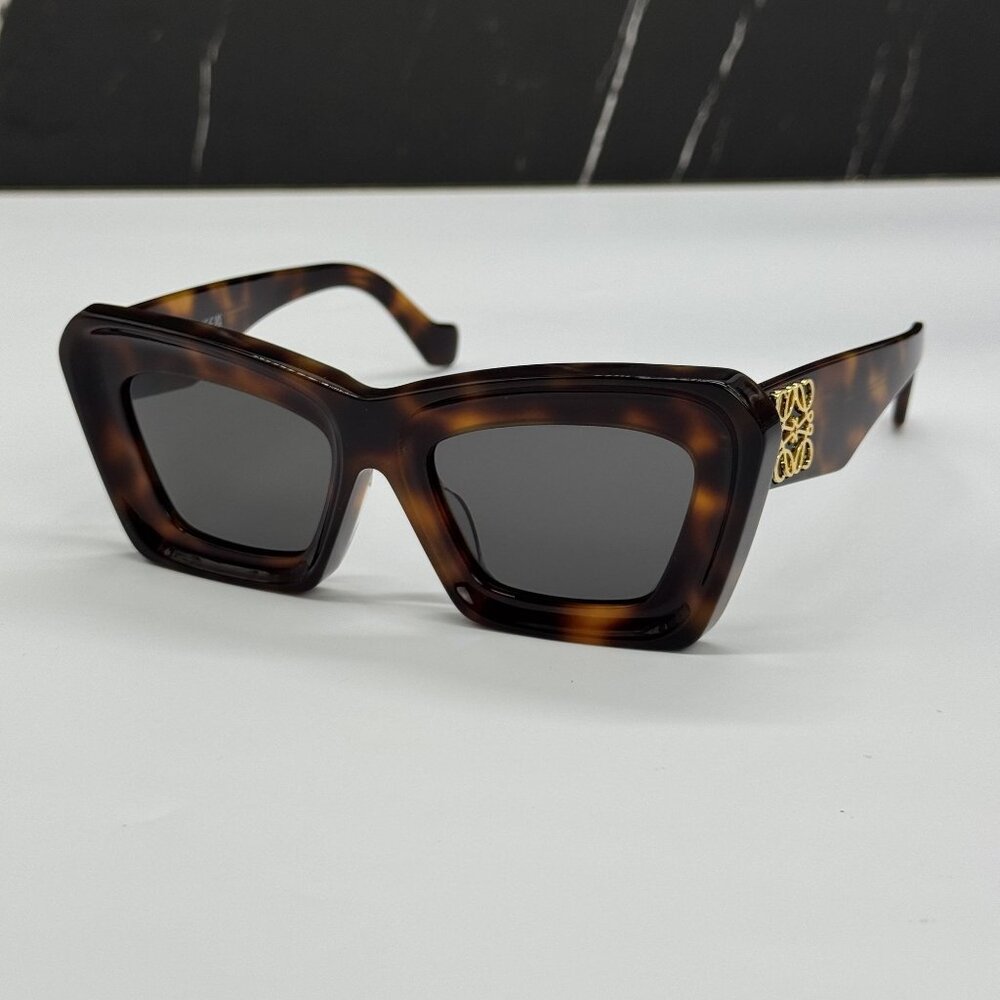 NEW LOEWE LW40145F 52A WOMEN SUNGLASSES HAVANA CAT EYE LOEWE EYEWEAR